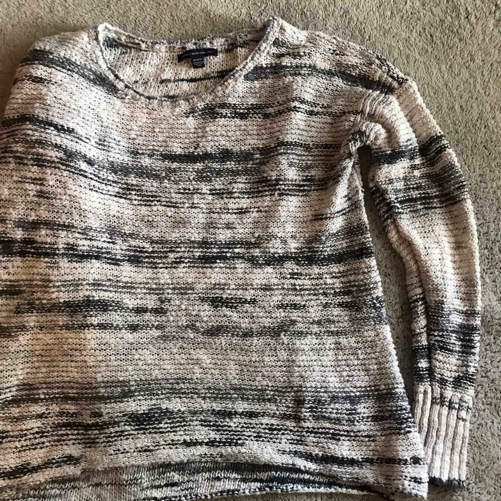 Striped American Eagle Knit Sweater
